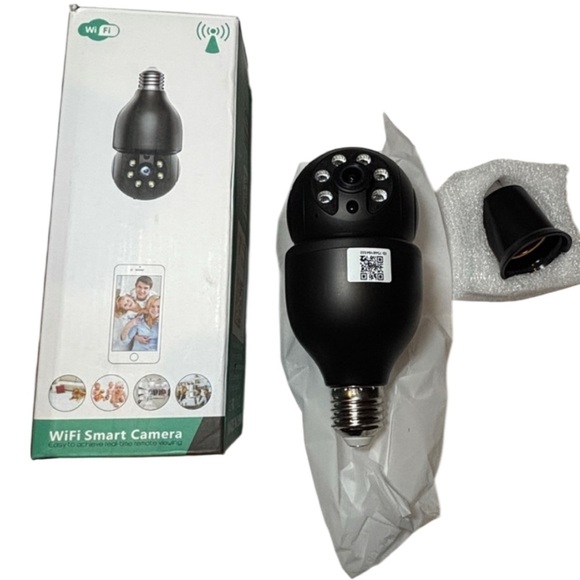 WiFi Light Bulb Security Camera with Night Vision Motion Detection Two-Way Audio - Picture 4 of 4